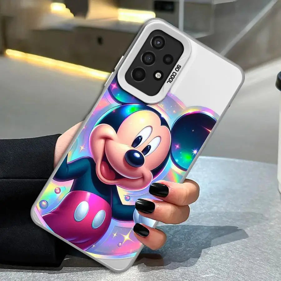 Case for Samsung Galaxy A32 A22 A55 5G A13 A72 A54 A14 A53 A52 A34 A35 A25 A24 A23 A16 A15 Phone Cover Mickey Minnie Mouse Cute