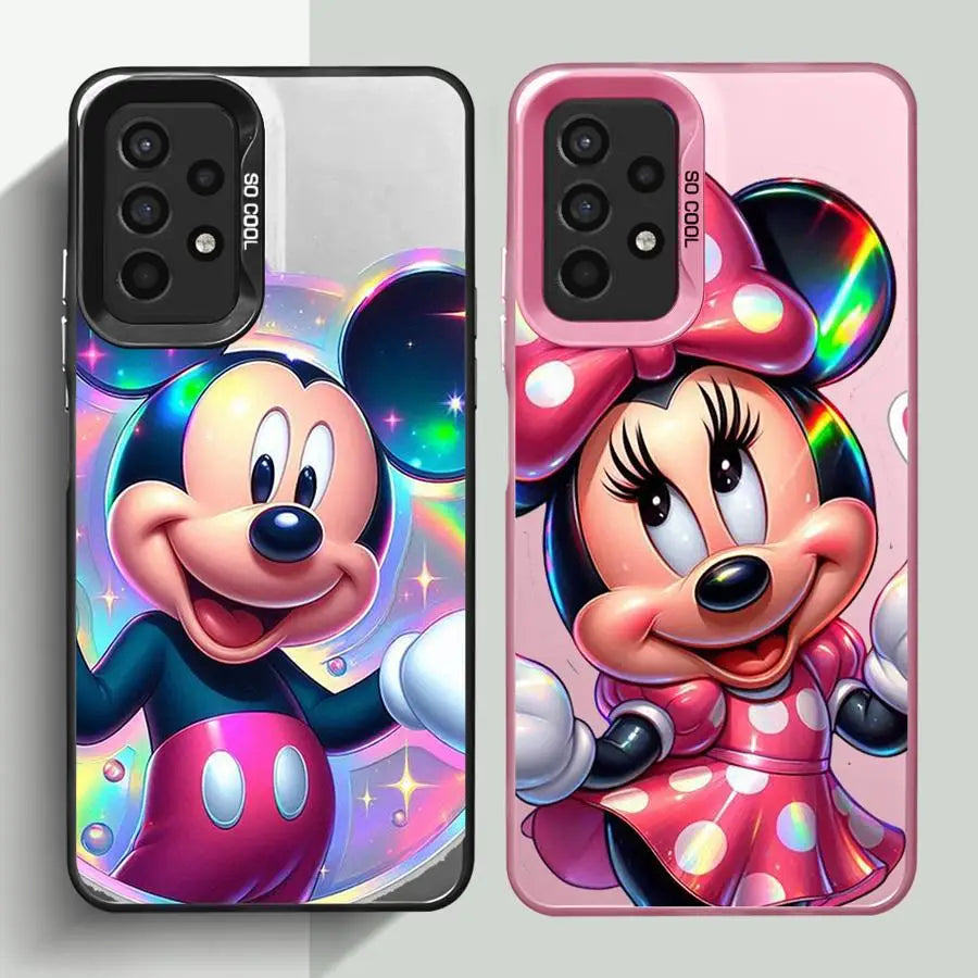 Case for Samsung Galaxy A32 A22 A55 5G A13 A72 A54 A14 A53 A52 A34 A35 A25 A24 A23 A16 A15 Phone Cover Mickey Minnie Mouse Cute