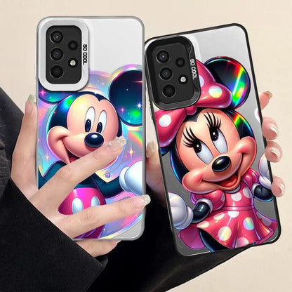 Case for Samsung Galaxy A32 A22 A55 5G A13 A72 A54 A14 A53 A52 A34 A35 A25 A24 A23 A16 A15 Phone Cover Mickey Minnie Mouse Cute