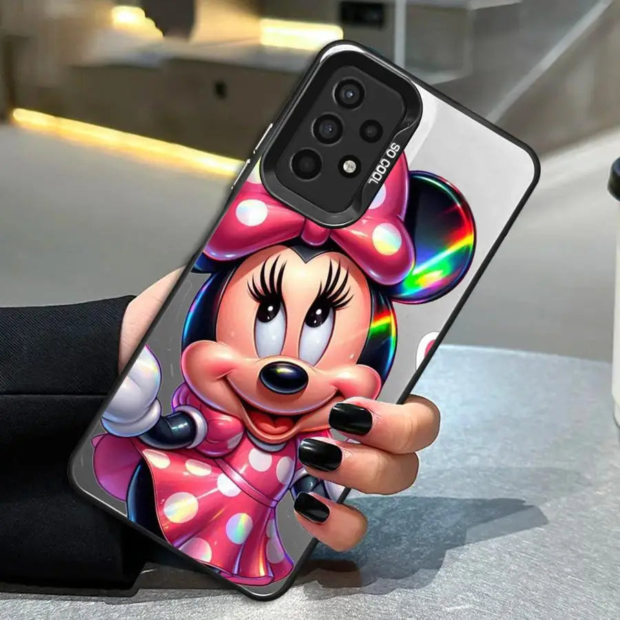 Case for Samsung Galaxy A32 A22 A55 5G A13 A72 A54 A14 A53 A52 A34 A35 A25 A24 A23 A16 A15 Phone Cover Mickey Minnie Mouse Cute