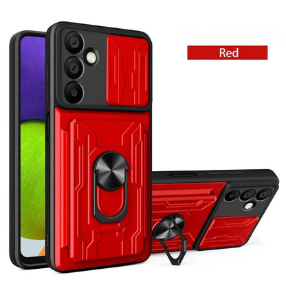 Heavy Duty Armor Shockproof Case For Samsung Galaxy A16 A26 A36 A56 A15 A35 A55 A53 A52 5G Card Slot Holder Lens Protector Cover